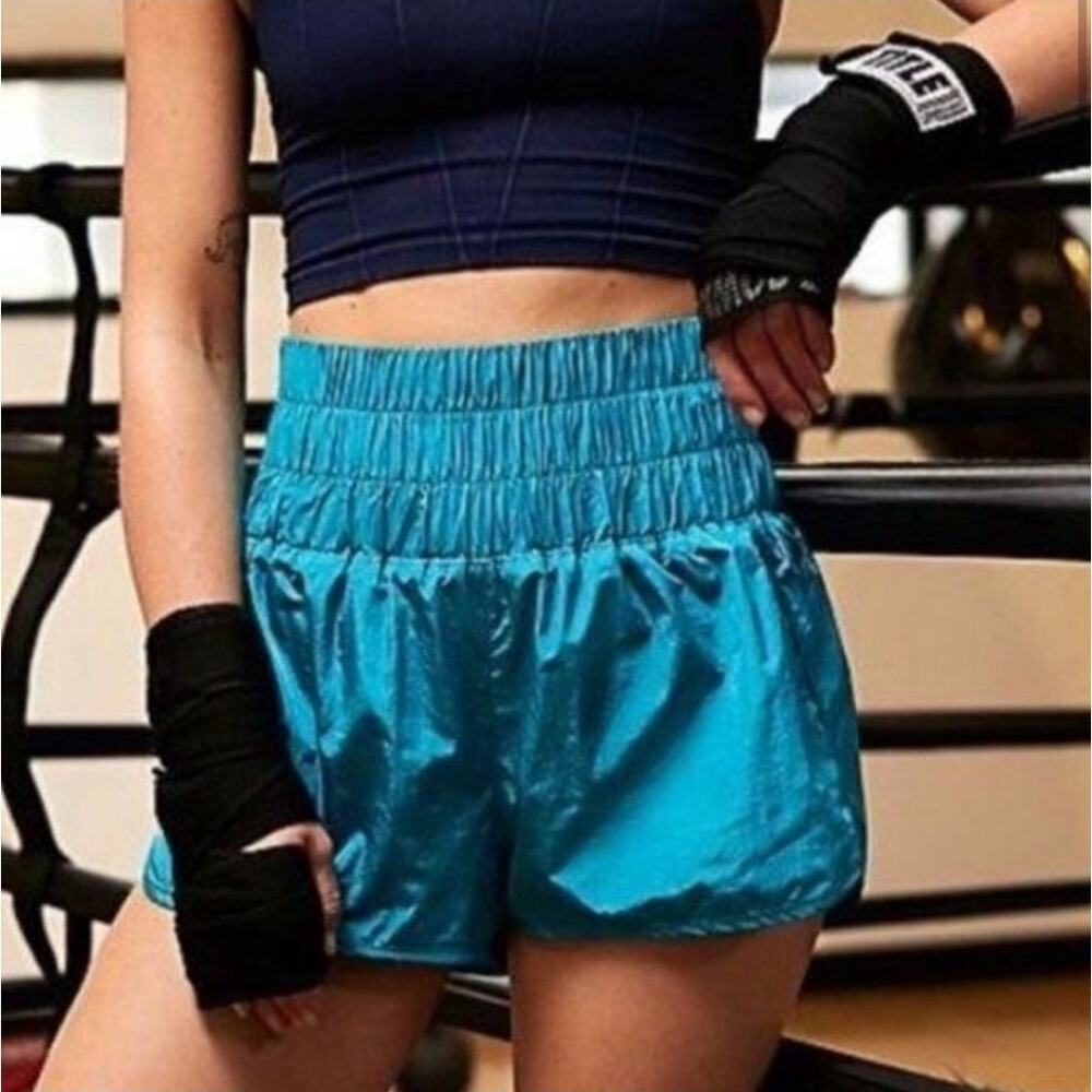 FP Movernent by Free‎ People The Way Home Shorts in Empire Jewel Teal Size M